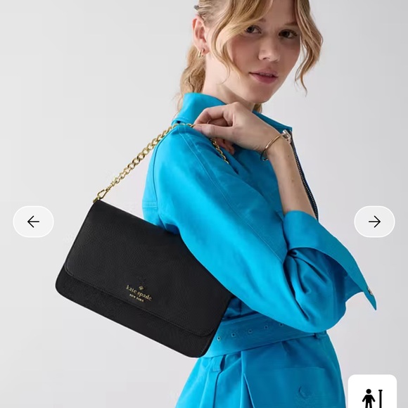 Kate spade black purse crossbody saffiano leather medium NWT - Picture 2 of 12